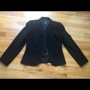 Ann Taylor Classic Black fitted Suit Blazer 2P